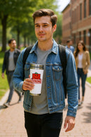 Mr. Strong Travel Mug | Stainless Steel 12oz | Gift for Fans