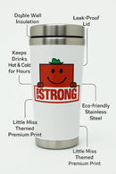 Mr. Strong Travel Mug | Stainless Steel 12oz | Gift for Fans