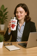 Mr. Strong Travel Mug | Stainless Steel 12oz | Gift for Fans