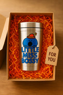 Little Miss Bossy Travel Mug | Stainless Steel 12oz | Gift for Fans