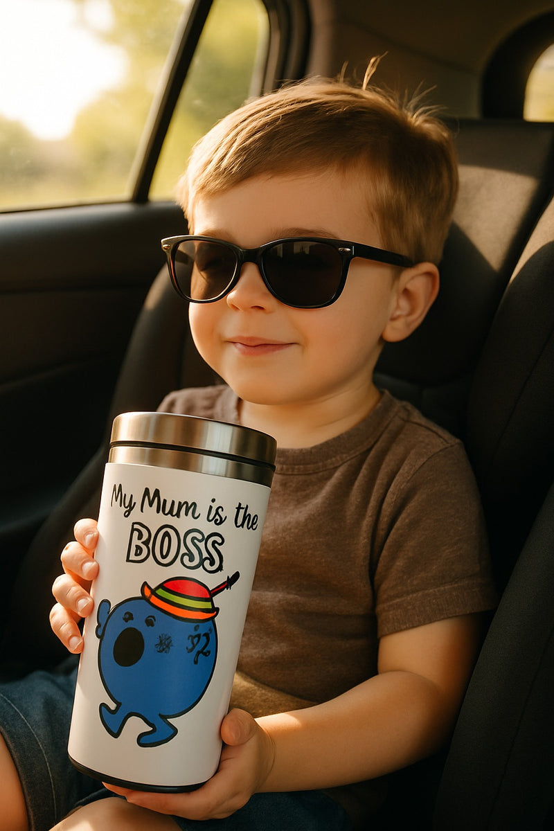 My Mum is the Boss Travel Mug | Stainless Steel | Gift for Fans
