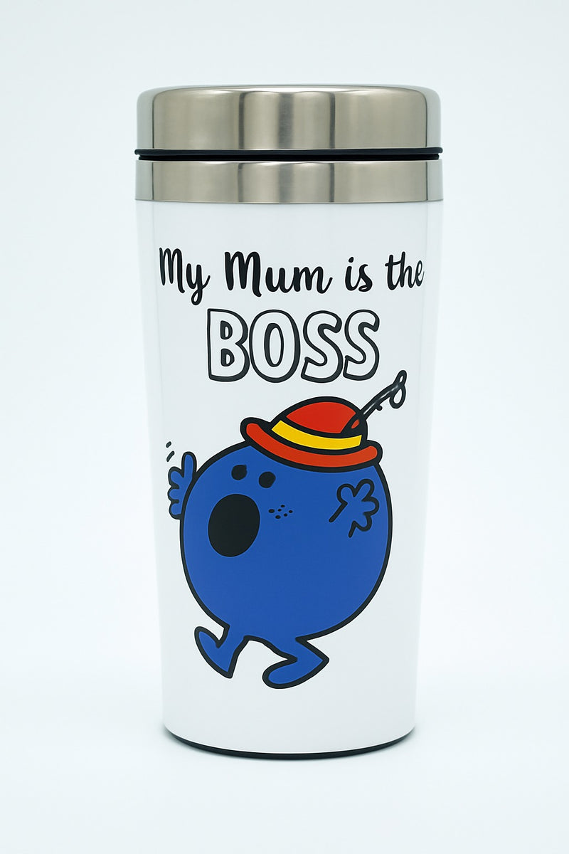 My Mum is the Boss Travel Mug | Stainless Steel | Gift for Fans