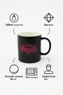 Batman Pink Black Logo Mug | Ceramic 15oz Dishwasher & Microwave Safe for Drinkware or Decor | Gift for Fans