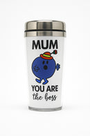 Little Miss Mum You Are the Boss Travel Tumbler | Stainless Steel 12oz | Gift for Fans