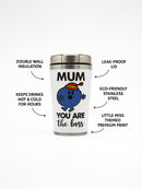 Little Miss Mum You Are the Boss Travel Tumbler | Stainless Steel 12oz | Gift for Fans