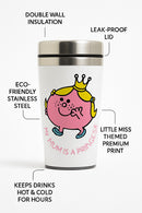 Little Miss My Mom is Princess Travel Tumbler | Stainless Steel 12oz | Gift for Fans