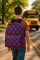 DC Batman Printed Logo in Purple Messenger Bag | 20L Polyester | Gift for DC Fans