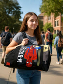 Spiderman Duffle Bag | 18L Polyester with Adjustable Strap | Gift for Marvel Fans