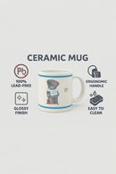 Star Teacher White Ceramic Mug | Gift for Educators