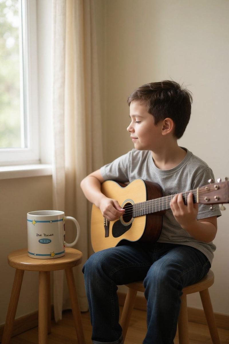 Star Teacher White Ceramic Mug | Gift for Educators