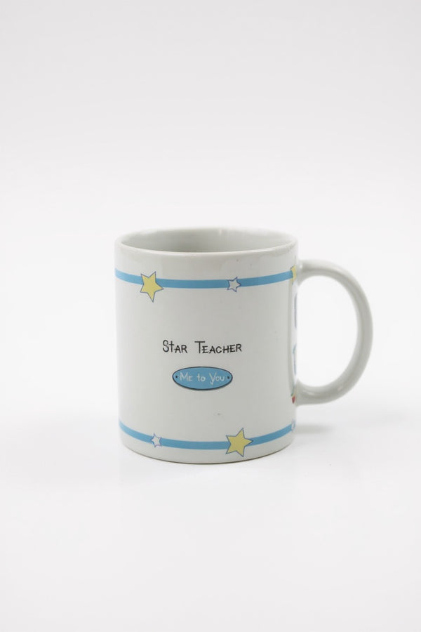 Star Teacher White Ceramic Mug | Gift for Educators