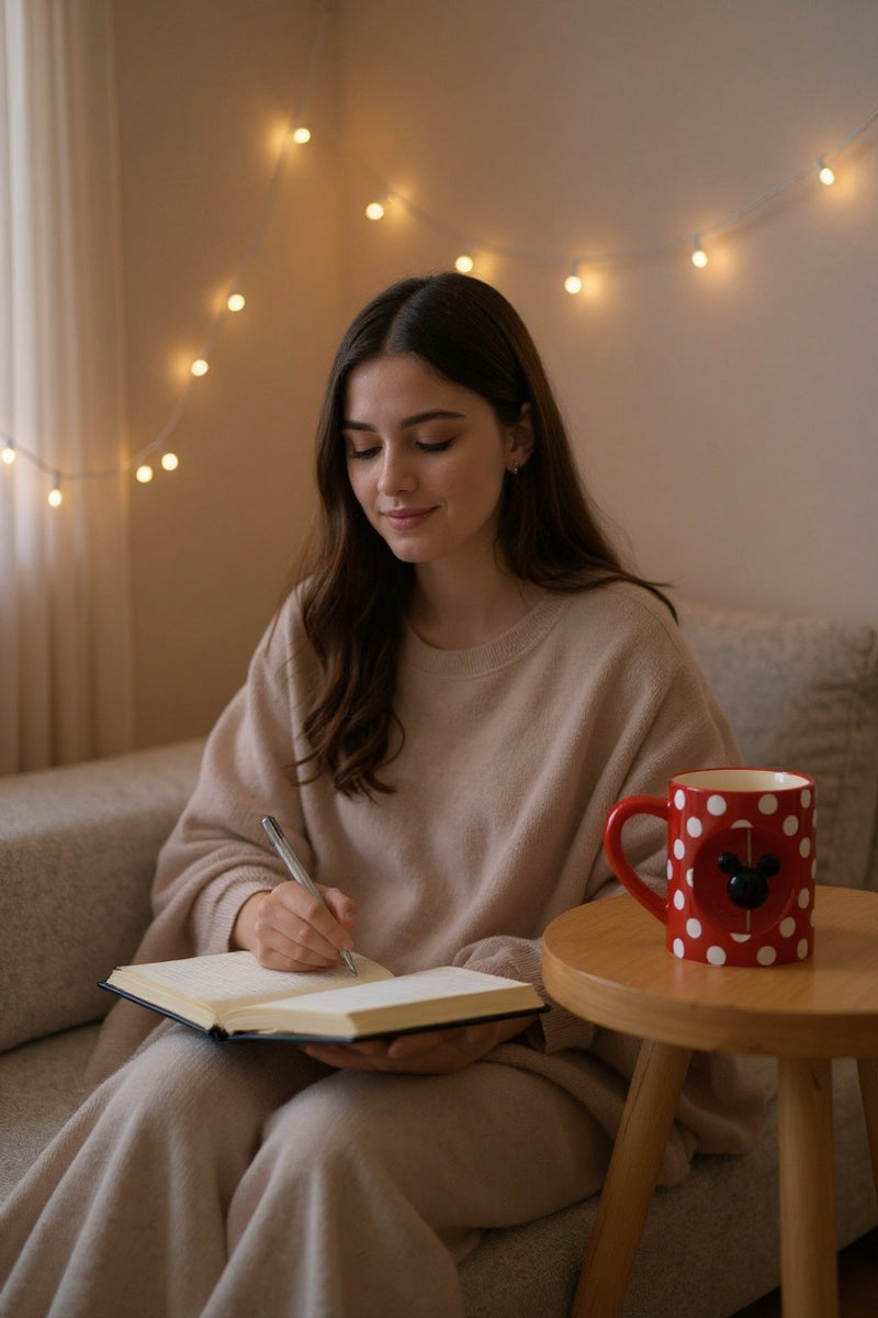 Mickey Mouse Red Ceramic Mug with White Polka Dots | Gift for Fans