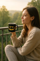 Batman Black Ceramic Mug | "My Dad Is a Billionaire" | Gift for Fans