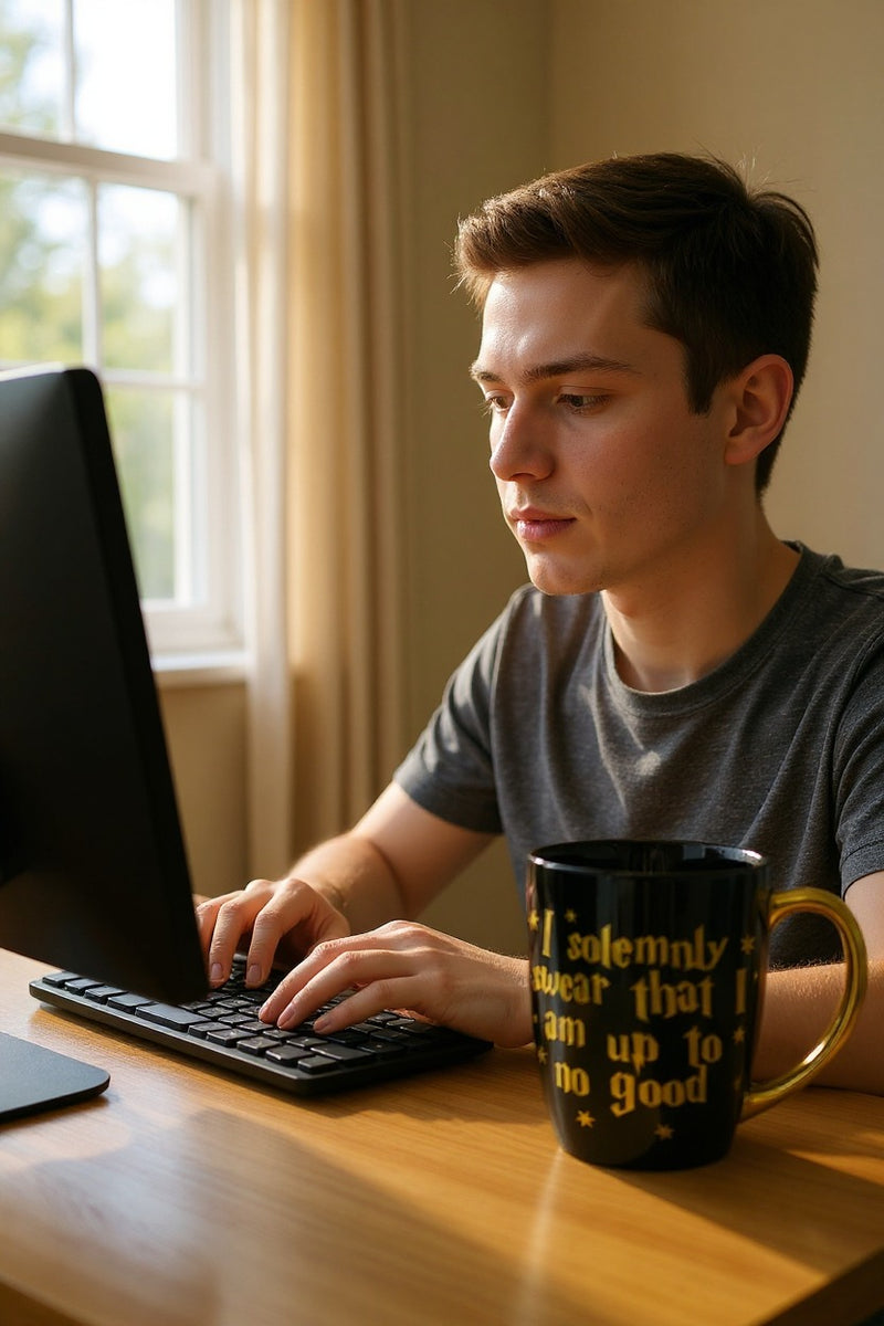 Harry Potter Phrase Ceramic Mug | "I Solemnly Swear That I'm Up to No Good" | Gift for Fans