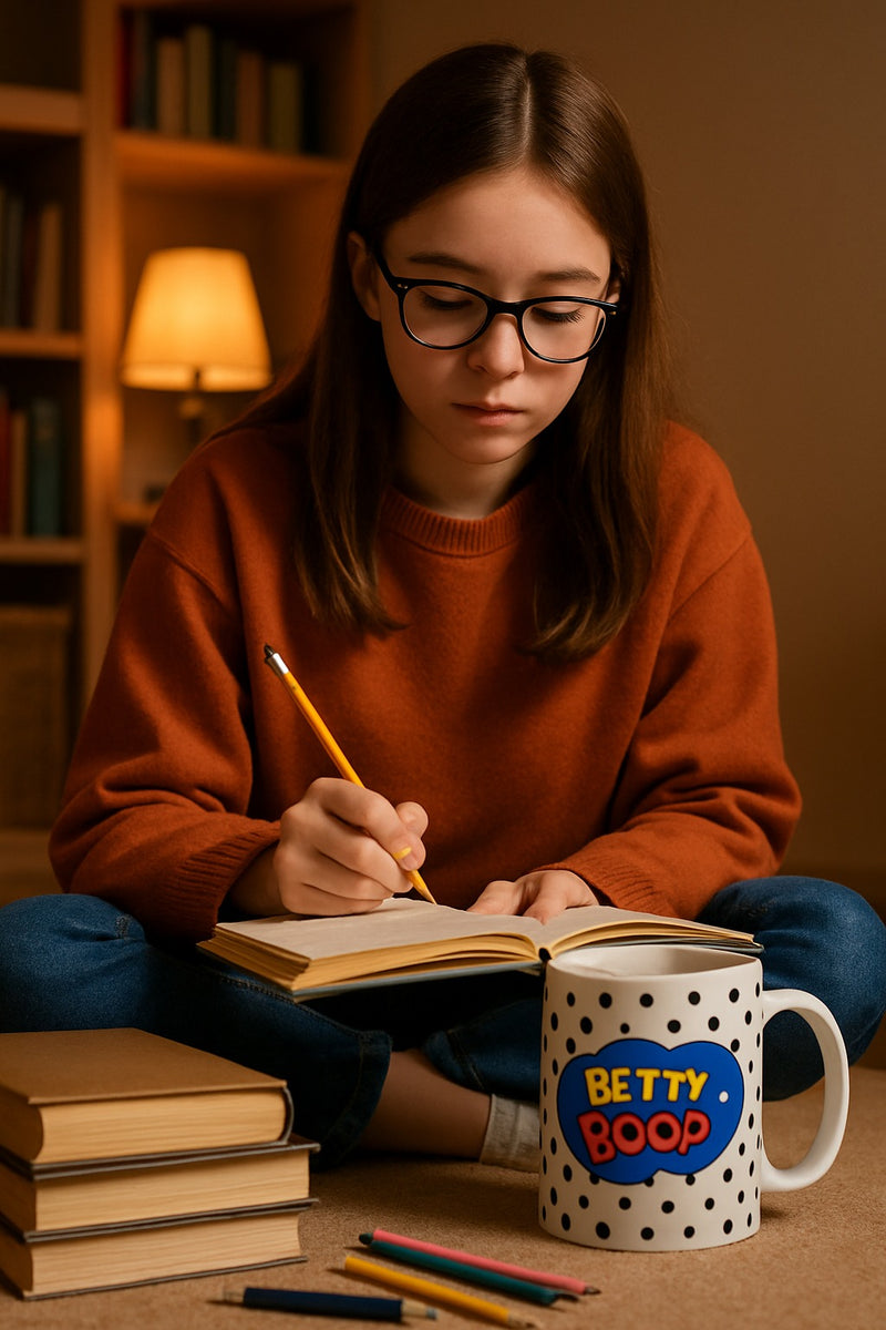 Betty Boop Polka Dot Ceramic Mug | Gift for Fans