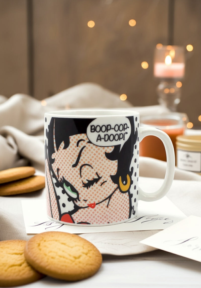 Betty Boop Polka Dot Ceramic Mug | Gift for Fans