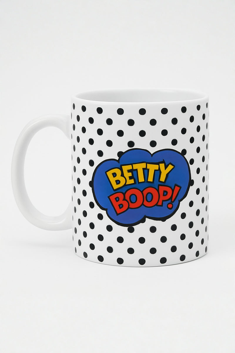 Betty Boop Polka Dot Ceramic Mug | Gift for Fans