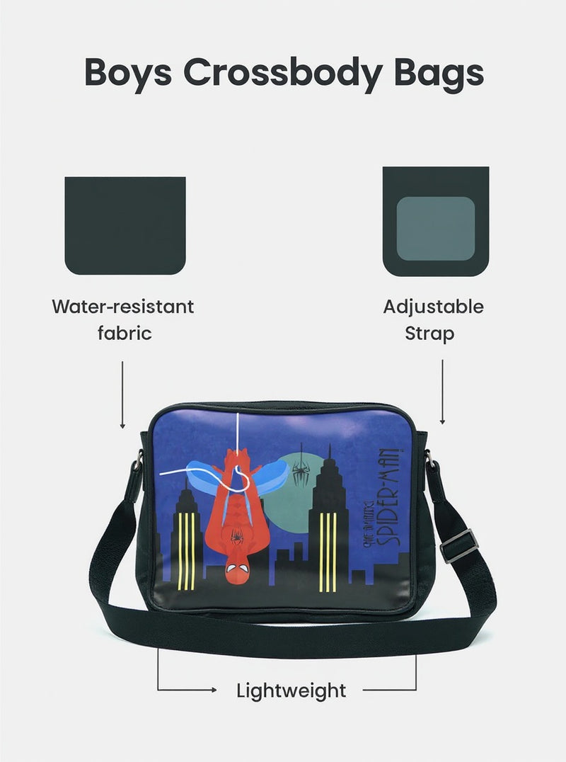 Spiderman Messenger Bag | 18L Polyester with Adjustable Strap | Gift for Marvel Fans