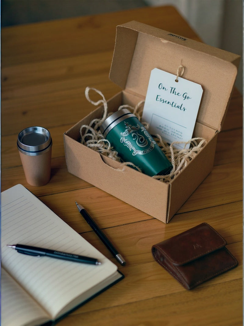 Slytherin Travel Tumbler | Green 24oz Stainless Steel Insulated with Leakproof Lid | Gift for Harry Potter Fans