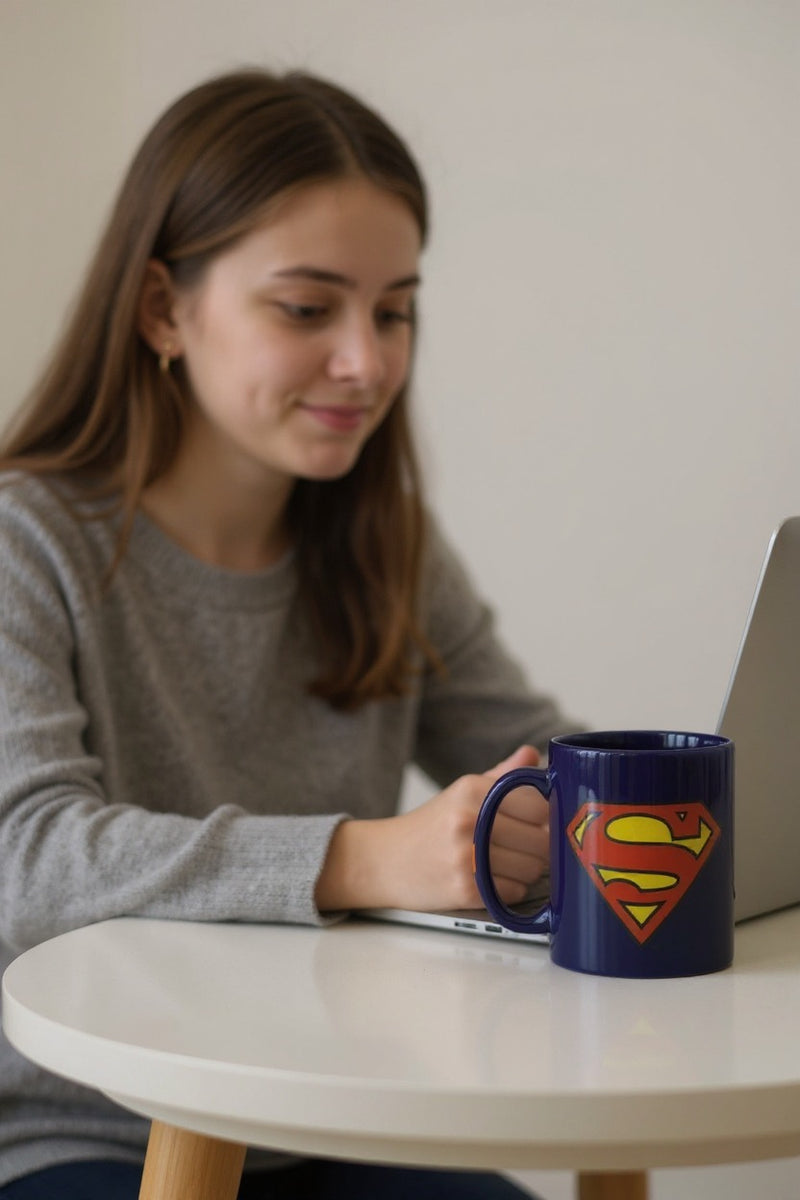 Superman Logo Ceramic Mug | Ceramic 11oz | Gift for Fans