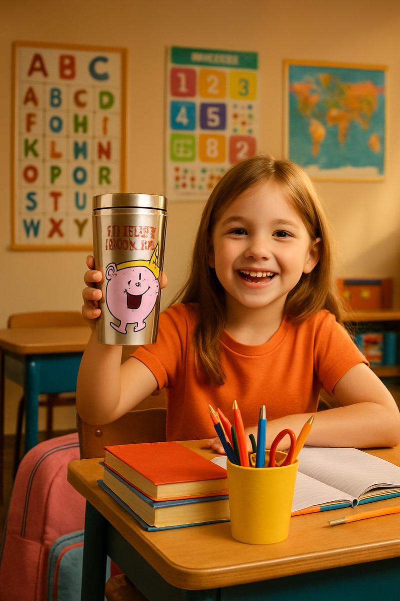 Little Miss Princess Travel Tumbler (Pink Stainless) | Stainless Steel 12oz | Gift for Fans