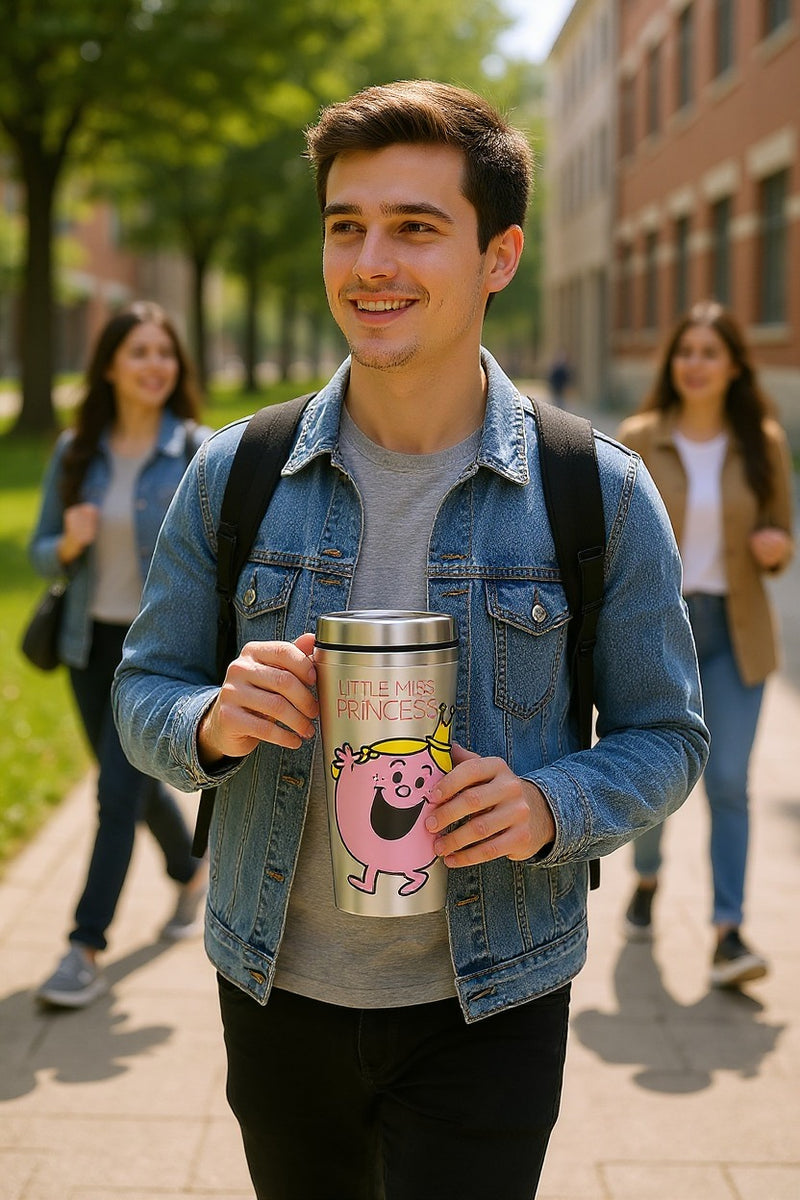 Little Miss Princess Travel Tumbler (Pink Stainless) | Stainless Steel 12oz | Gift for Fans