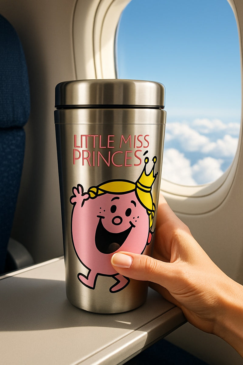 Little Miss Princess Travel Tumbler (Pink Stainless) | Stainless Steel 12oz | Gift for Fans