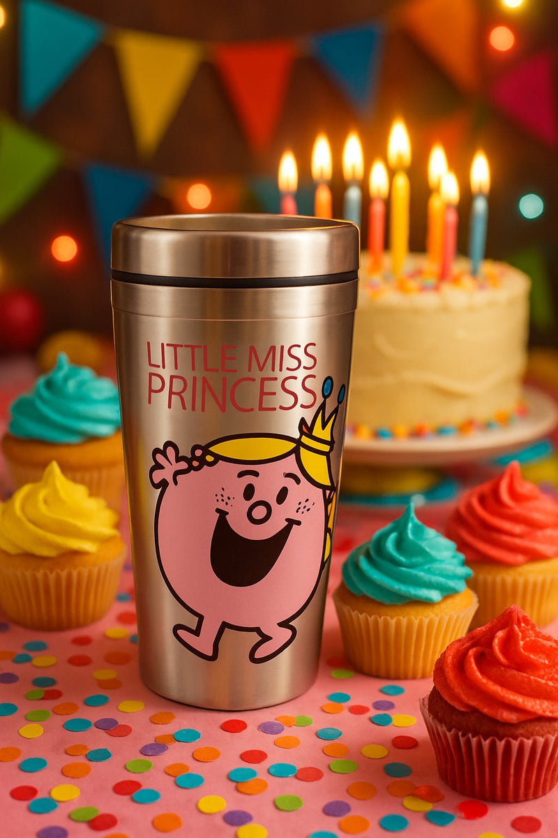 Little Miss Princess Travel Tumbler (Pink Stainless) | Stainless Steel 12oz | Gift for Fans