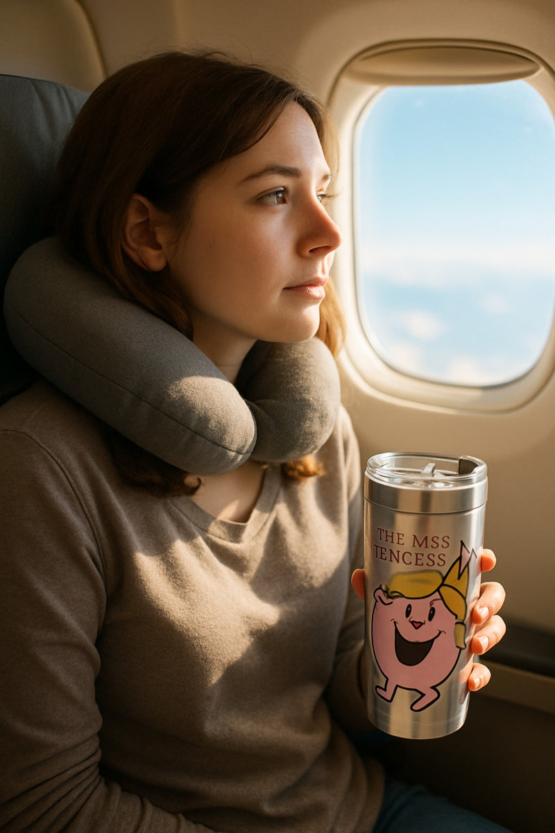 Little Miss Princess Travel Tumbler (Pink Stainless) | Stainless Steel 12oz | Gift for Fans