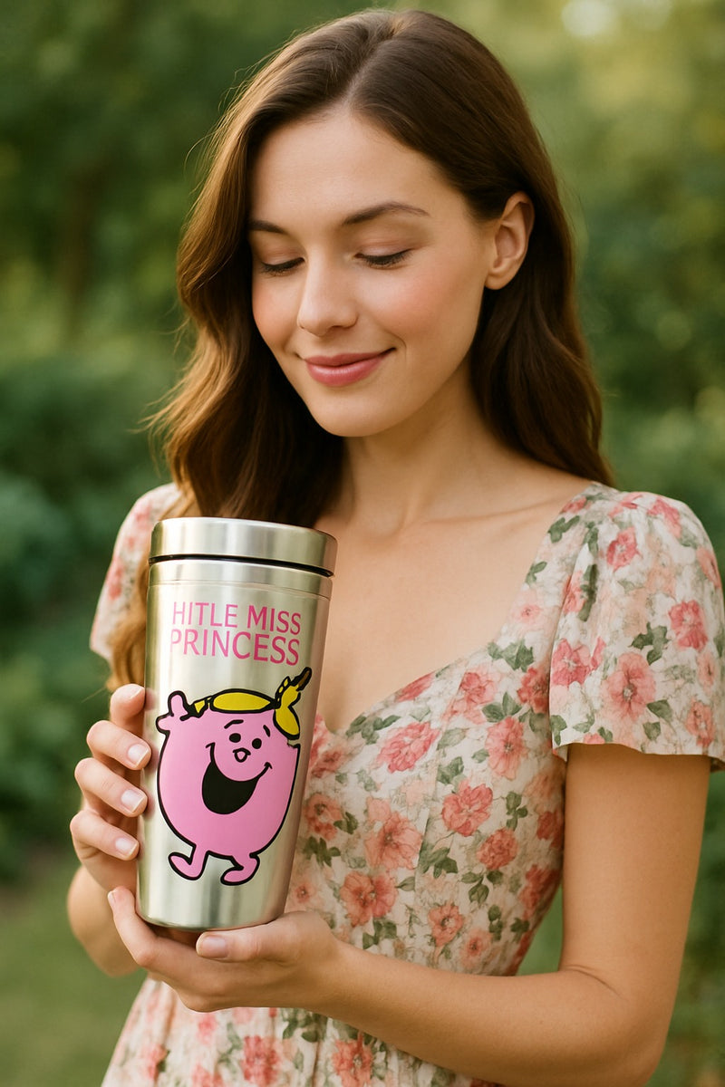 Little Miss Princess Travel Tumbler (Pink Stainless) | Stainless Steel 12oz | Gift for Fans