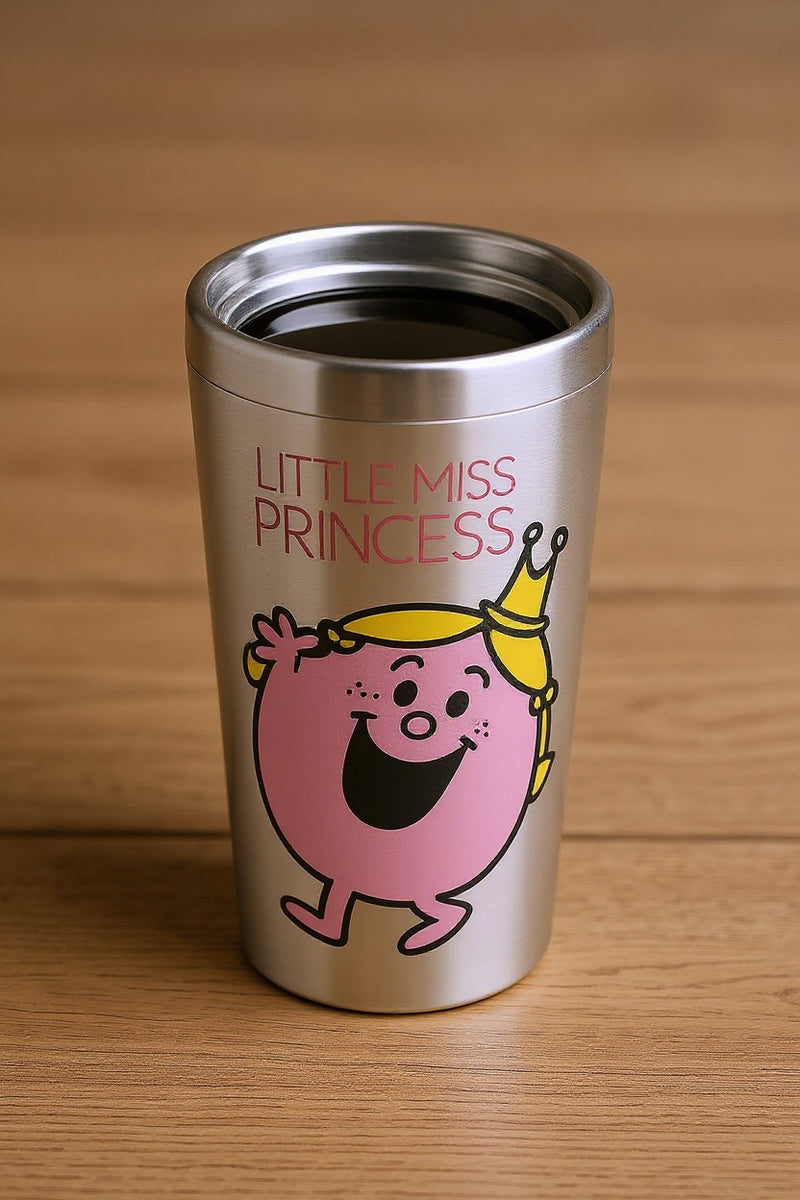 Little Miss Princess Travel Tumbler (Pink Stainless) | Stainless Steel 12oz | Gift for Fans