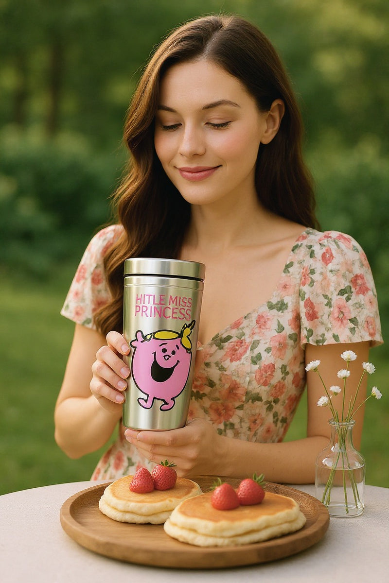 Little Miss Princess Travel Tumbler (Pink Stainless) | Stainless Steel 12oz | Gift for Fans