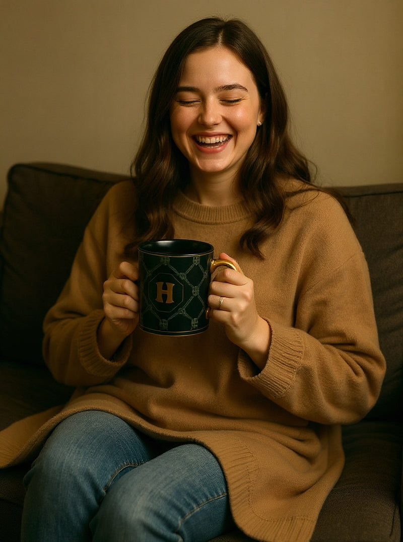 “H” Hogwarts Crest Ceramic Mug | Gift for Harry Potter Fans