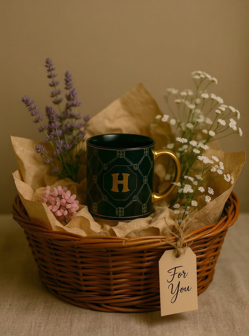 “H” Hogwarts Crest Ceramic Mug | Gift for Harry Potter Fans