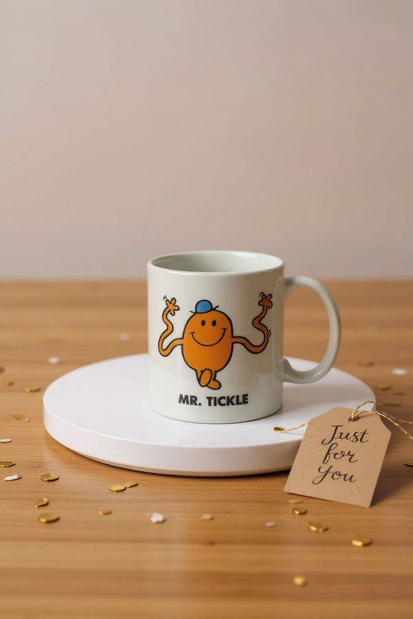 Mr. Tinkle Orange & White Ceramic Mug | Gift for Fans
