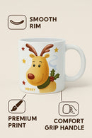 Reindeer Ceramic Mug | Gift for Holiday Lovers