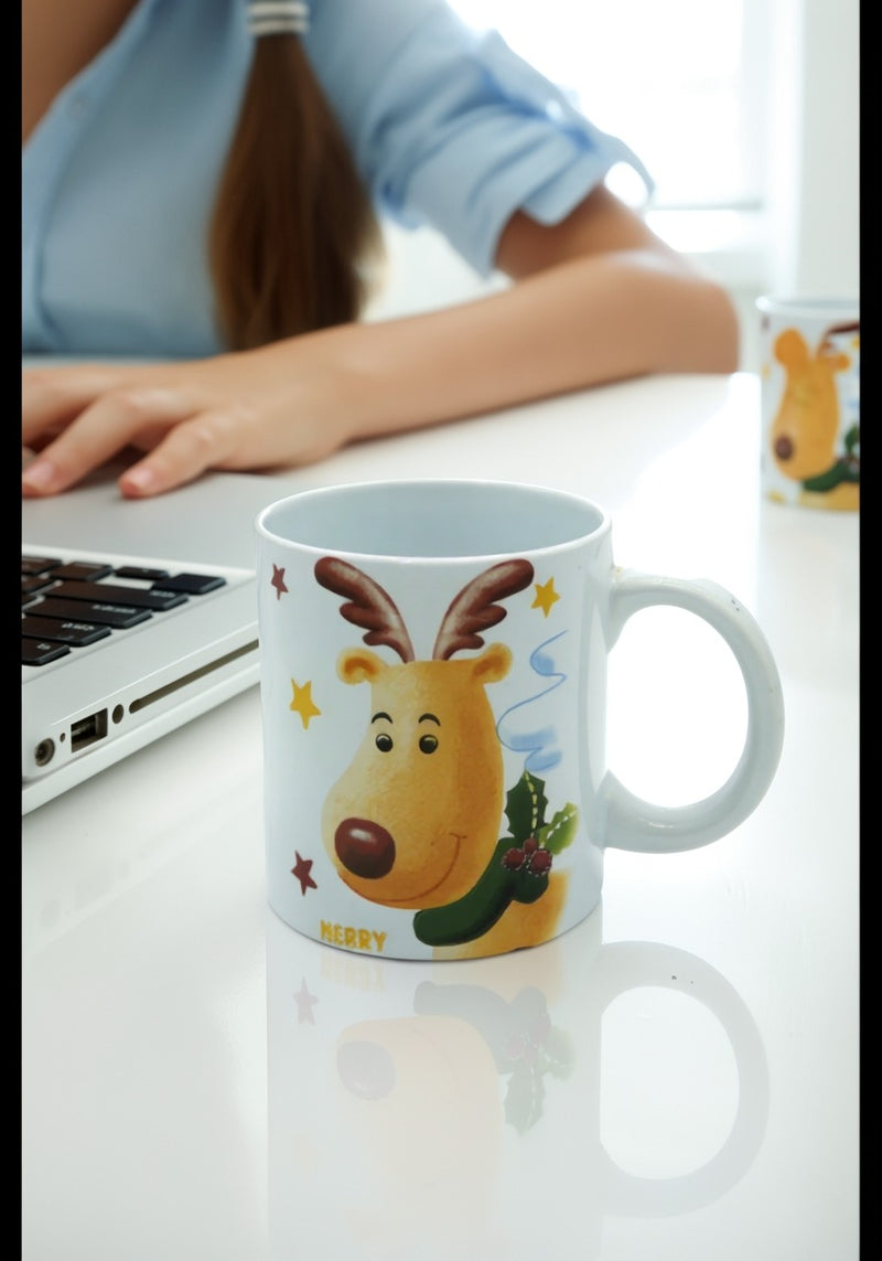 Reindeer Ceramic Mug | Gift for Holiday Lovers