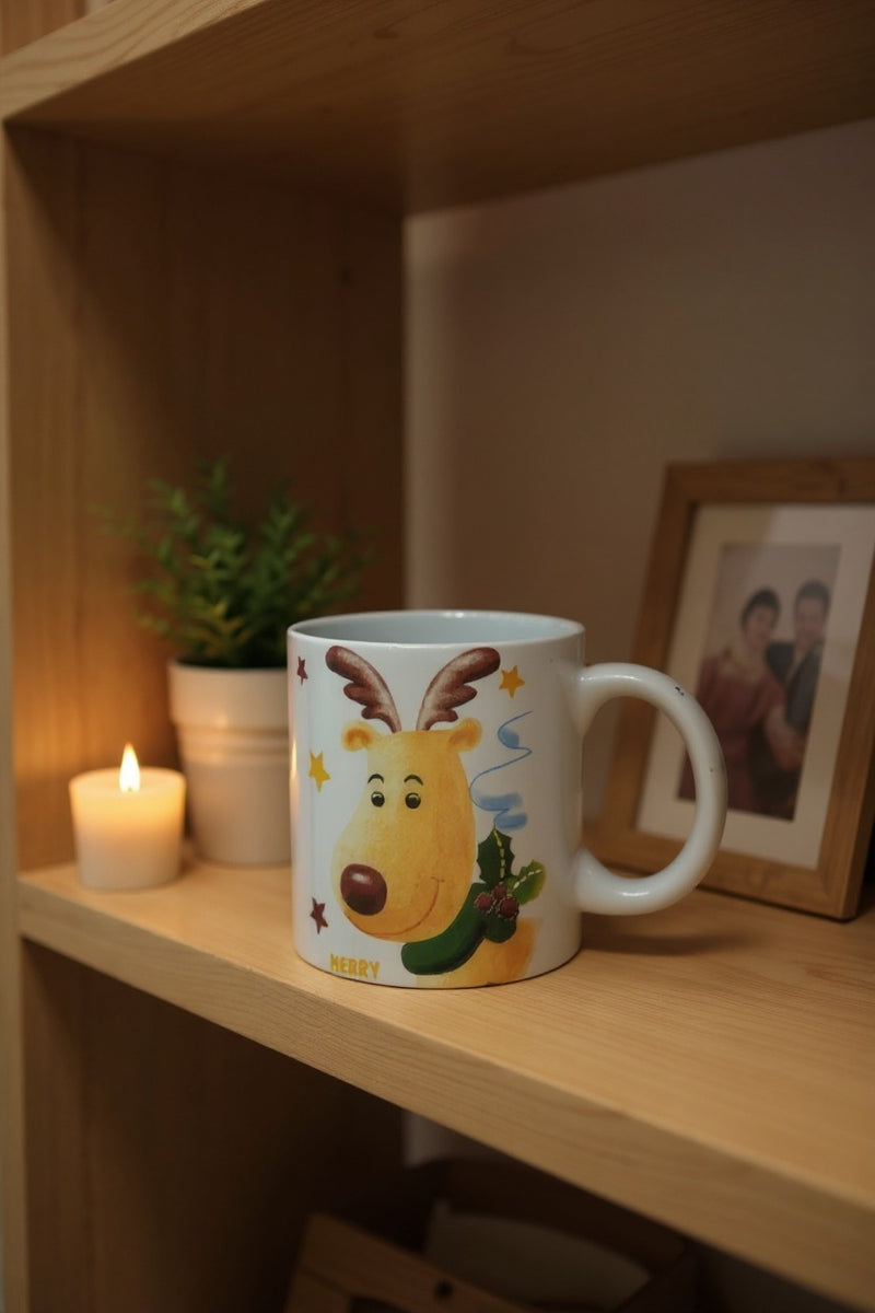 Reindeer Ceramic Mug | Gift for Holiday Lovers