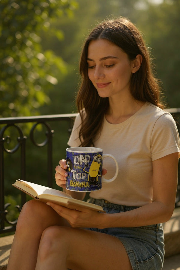 Despicable Me Minion Ceramic Mug | "Dad You're On Top" | Gift for Fans