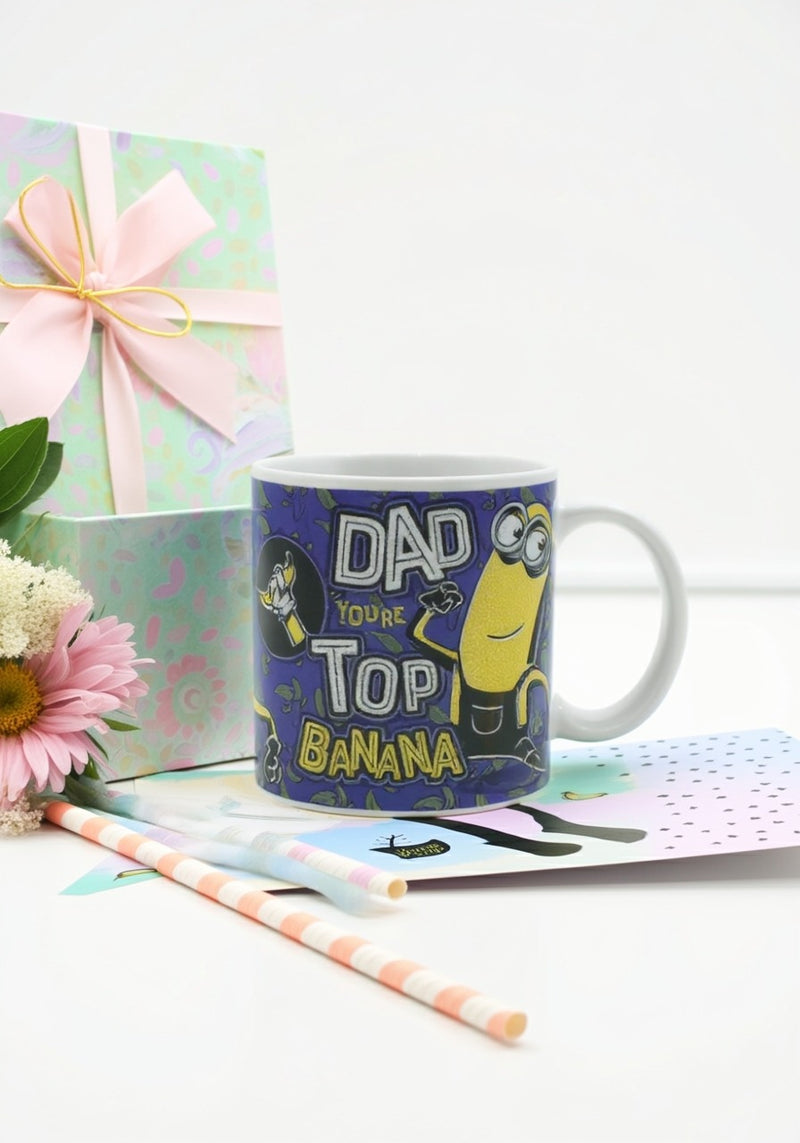 Despicable Me Minion Ceramic Mug | "Dad You're On Top" | Gift for Fans