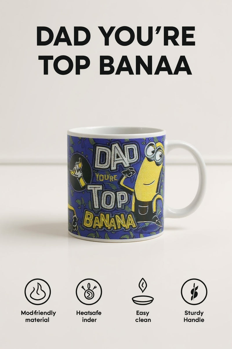Despicable Me Minion Ceramic Mug | "Dad You're On Top" | Gift for Fans