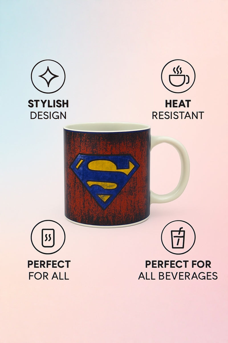 Superman Truth & Justice Ceramic Mug | Gift for Fans