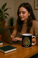 Harry Potter Hogwarts Black Ceramic Mug | Gift for Fans