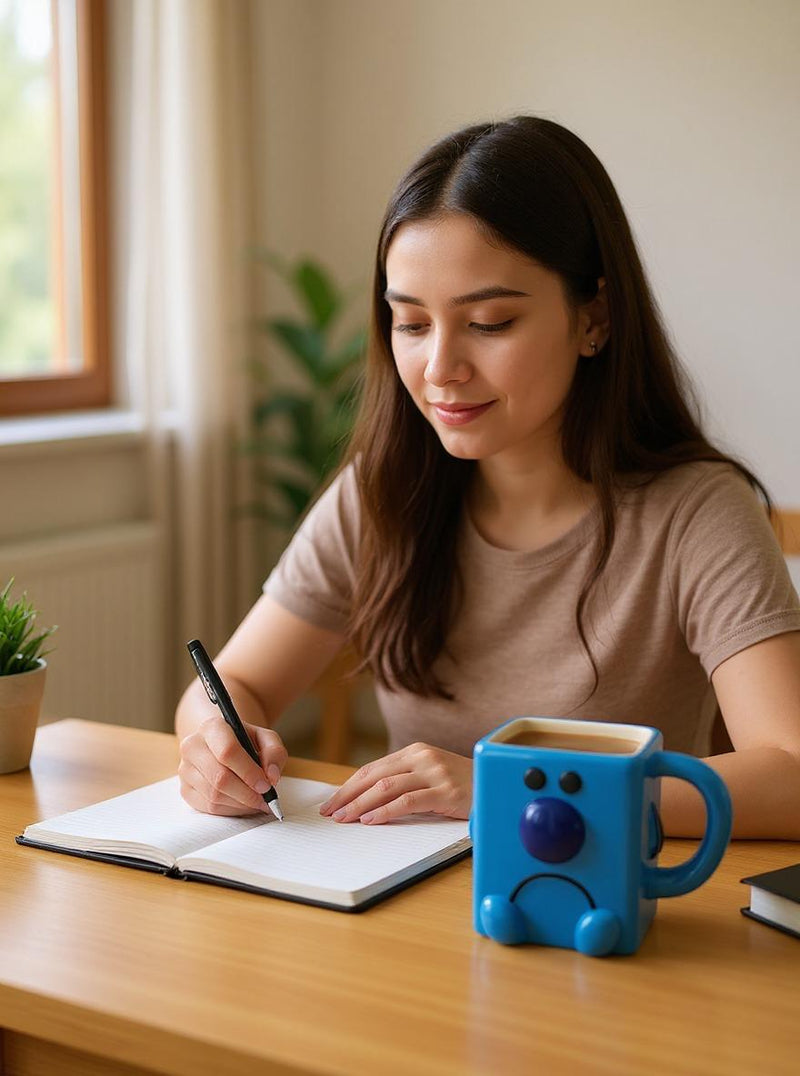 Mr. Bump 3D Blue Ceramic Mug | Gift for Mr. Men Fans
