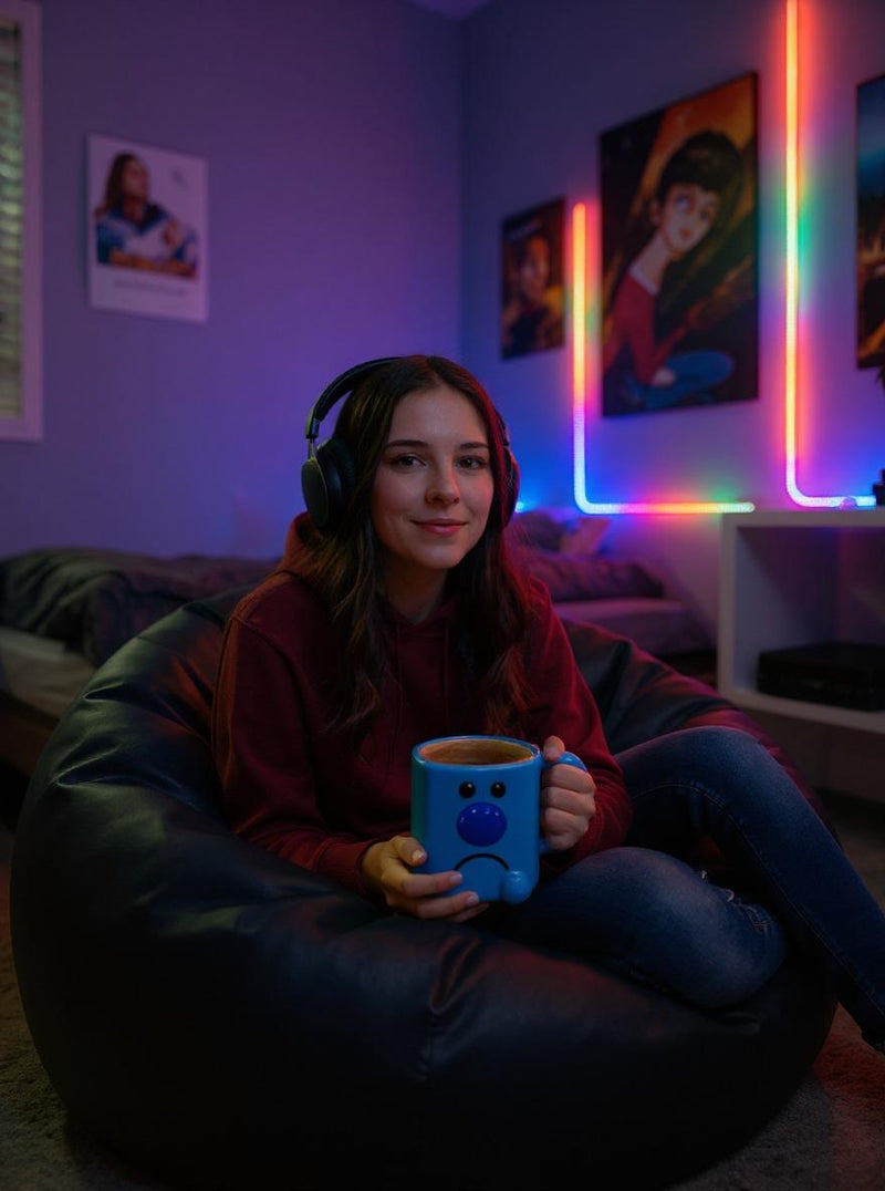 Mr. Bump 3D Blue Ceramic Mug | Gift for Mr. Men Fans