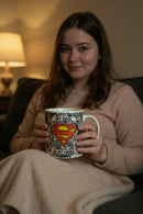 My Dad is My Superhero Superman Comic Ceramic Mug | Gift for DC Fans