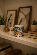 My Dad is My Superhero Superman Comic Ceramic Mug | Gift for DC Fans