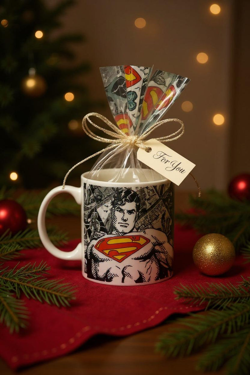 My Dad is My Superhero Superman Comic Ceramic Mug | Gift for DC Fans