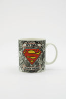 My Dad is My Superhero Superman Comic Ceramic Mug | Gift for DC Fans