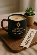Harry Potter Gryffindor Crest (Courage Determination Bravery) Ceramic Mug | Gift for Fans